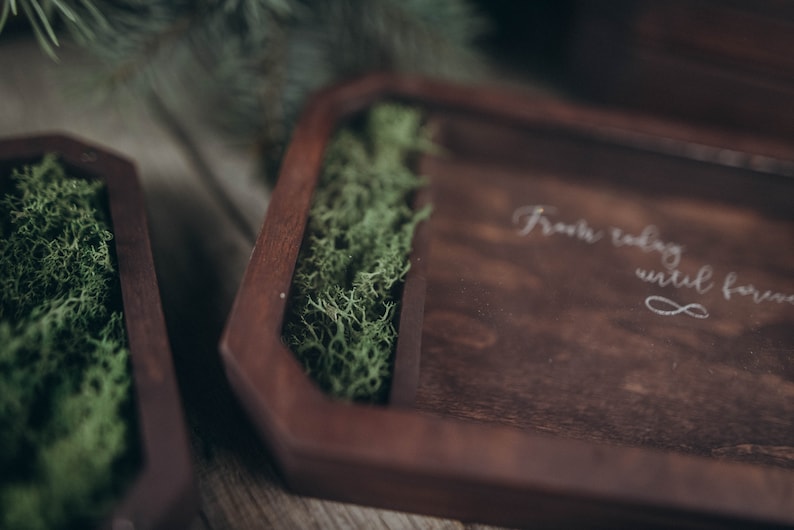 caja de madera con tapa transparente para fotos y usb 3.0 regalo de bodas imagen 2