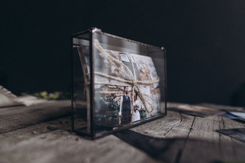 glass photo box for prints 4x6 5x7 6x8 image 7