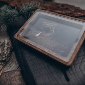 Caja de madera o foto con personalización regalo de boda