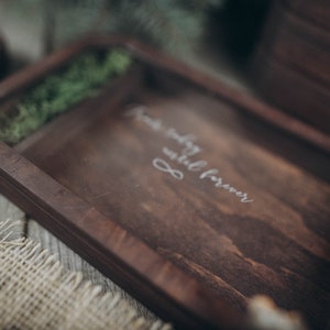 wooden box with with a transparent cover for photo and usb 3.0 wedding gift image 7