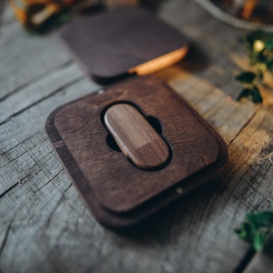 wood USB box engraved usb stick glass wedding USB 3.0 画像 5