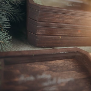 caja de madera con tapa transparente para fotos y usb 3.0 regalo de bodas imagen 5