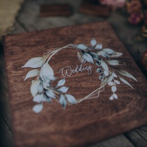 Wooden photo box 10x15 personalized box Woden usb 3.0 image 2