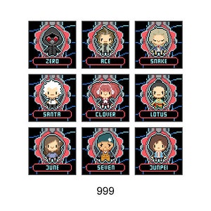 Zero Escape Virtue's Last Reward (VLR) Inspired Perlers