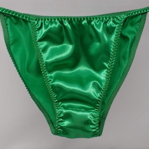 Green Satin String Bikini, Classic Joe Boxer Style. - Etsy