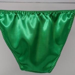 Green Satin String Bikini, Classic Joe Boxer Style. - Etsy