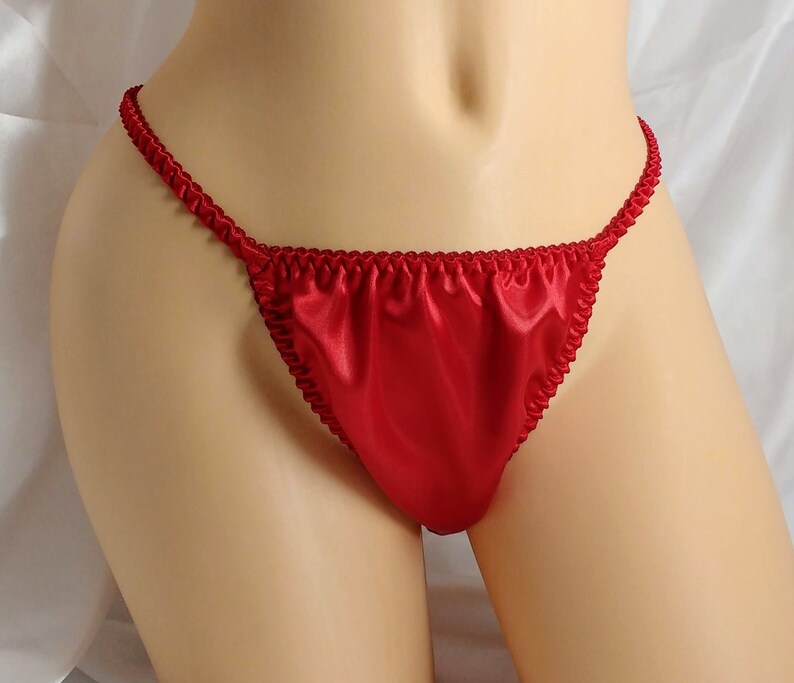 Red Satin String Bikini Thong Joe Boxer Style. Etsy