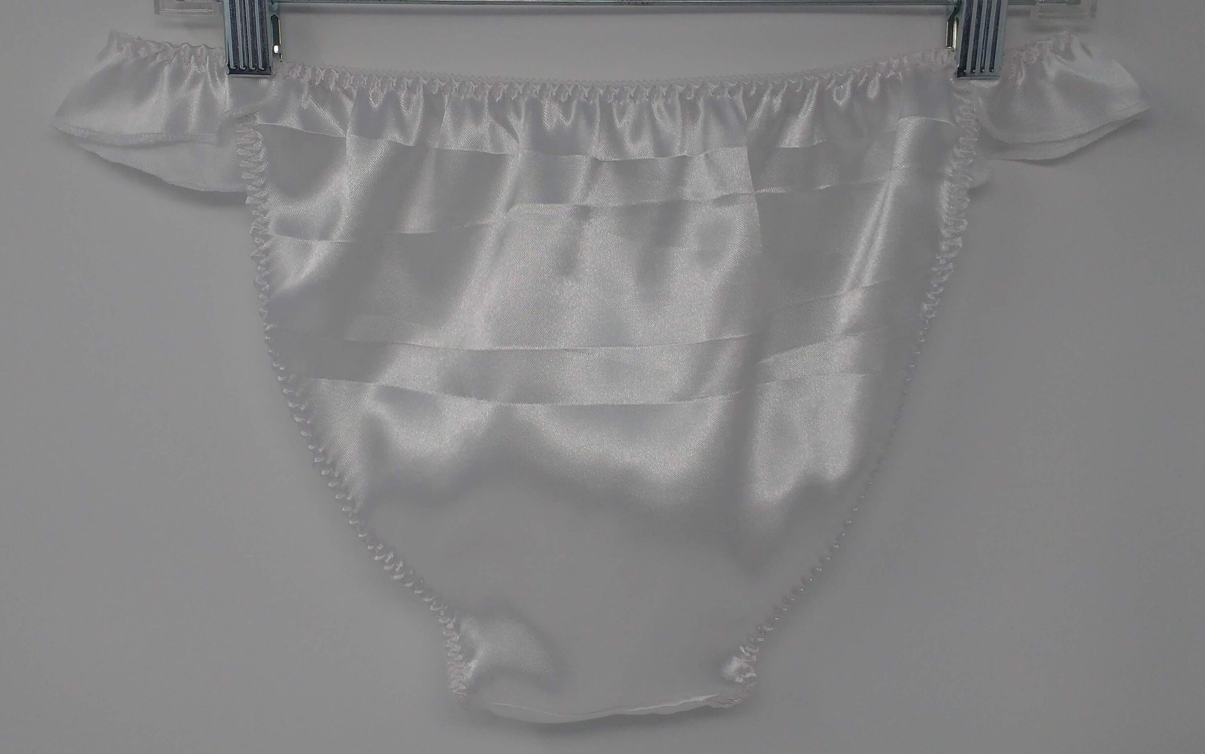 White Satin Flutter Panties Classic VTG Style. Etsy Canada