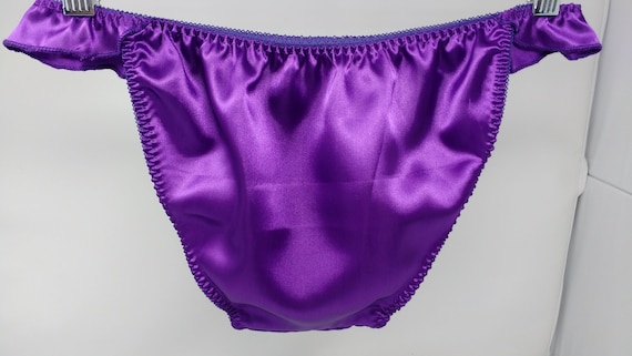 Purple Satin Panties