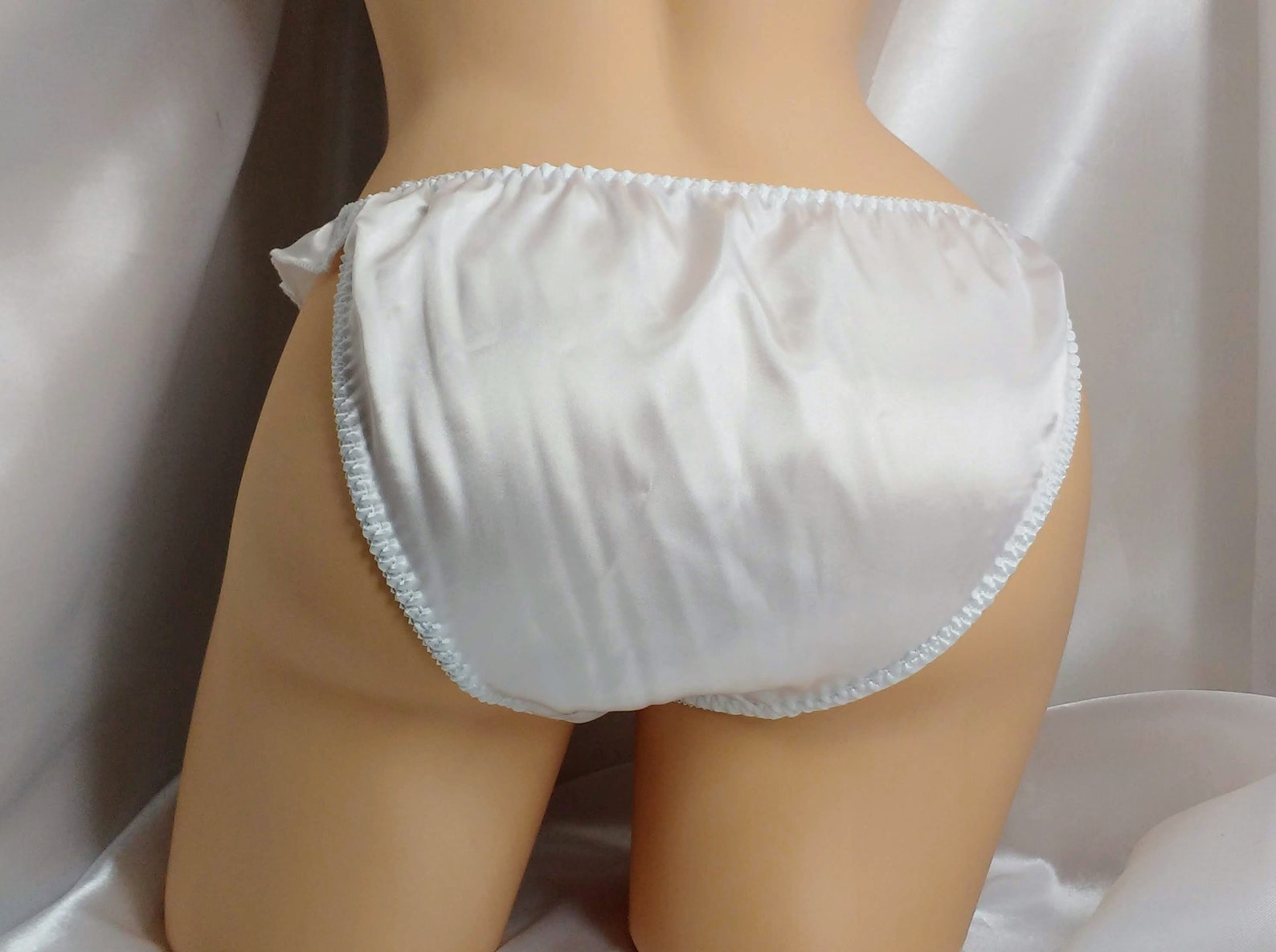White Satin Flutter Panties Classic VTG Style Etsy white-satin-flutter-panties-classic-vtg-style-etsy