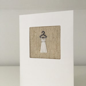 Carte d'anniversaire en coton personnalisée - cadeau 2e anniversaire - COTON - création de robe de mariée personnalisée : votre robe de mariée cousue !