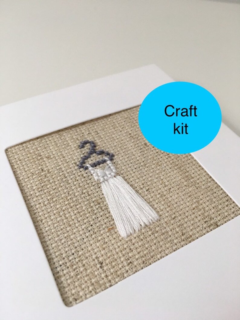 Cross Stitch Wedding Card Making Kit Custom Crossstitch Etsy