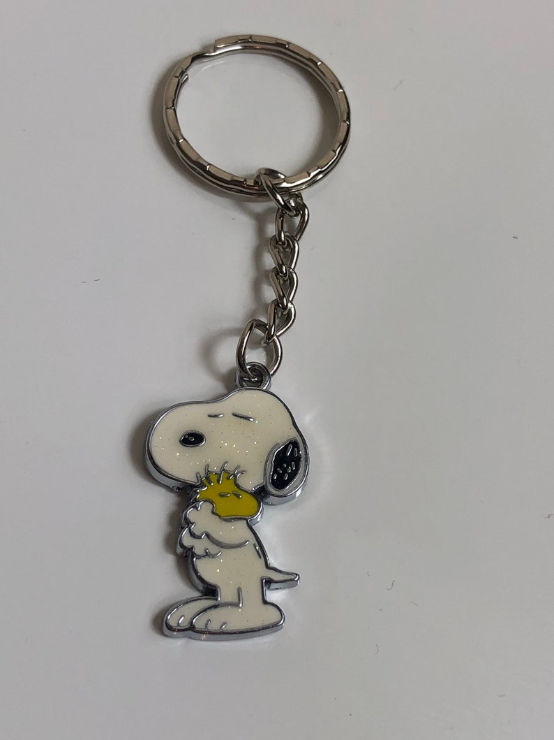 Snoopy Keyring Super Cute Keychain Unique Gift Love Etsy UK