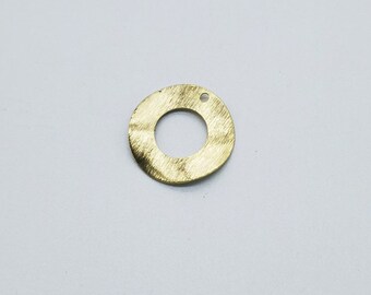 Circular Charms, Raw Brass Pendants Charms, Raw Brass Earring Connector, Brass Earring Pendant, Earring Finding Jewelry Accessories