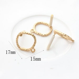 6pcs Matte Gold Plated Square Earring Stud,Square Ear Post,Alloy Earring Attachment Jewelry Finding Wholesale