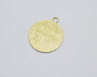 Round Shape Charms, Raw Brass Pendants Charms, Raw Brass Earring Connector, Brass Earring Pendant, Earring Finding Jewelry Accessories