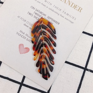 4Pcs Leaf Charm Pendant, Tortoise Leaf Acetate Celluloid Charms, Acrylic Leaf Pendant Charms, Plastic Leaf Charms DIY Jewelry Making