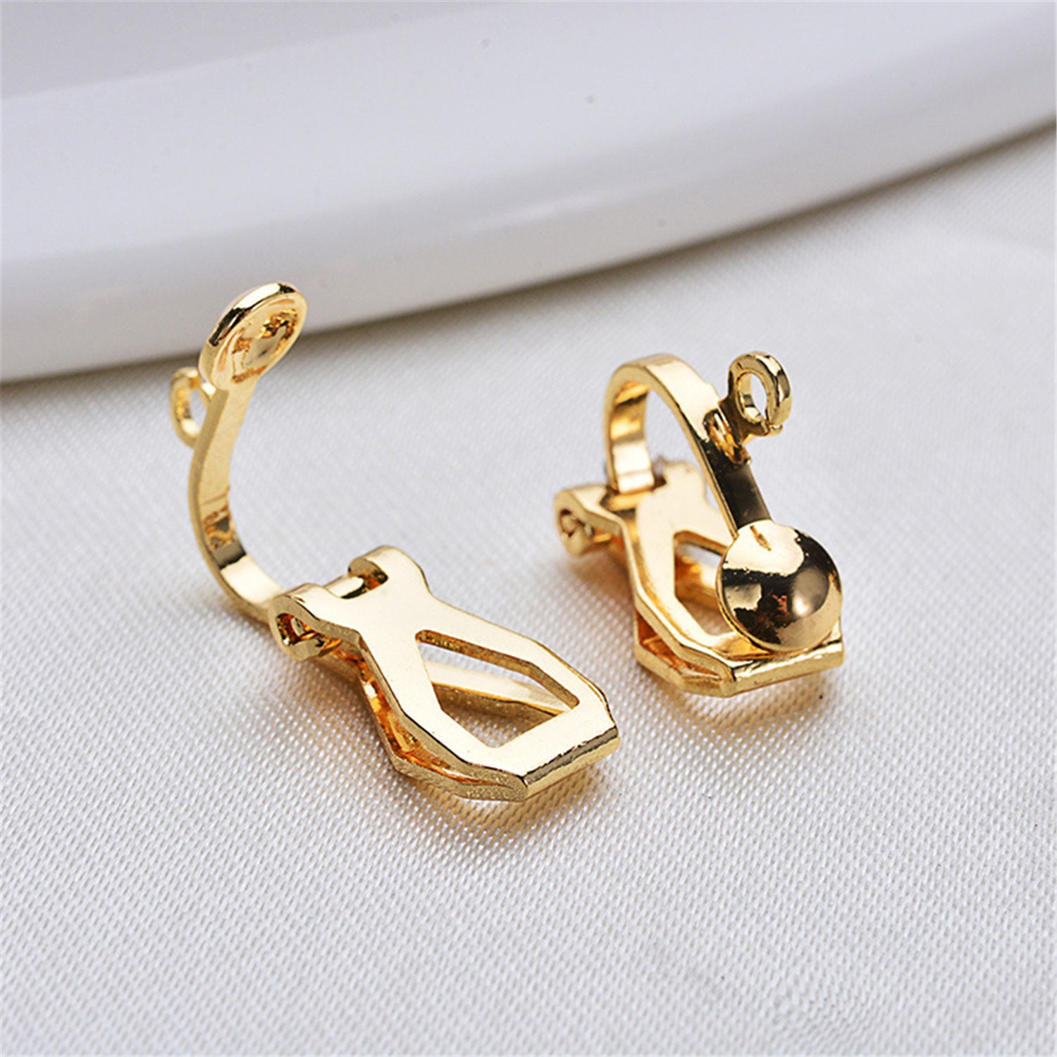 50,100,150,200pcs KC Gold Earring Hooks, Earwires Fish Hook