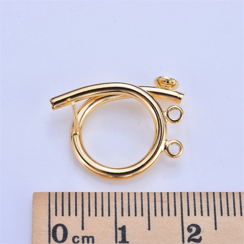 Bulk 10pcs 24K Real Gold Plated Brass Circle Earring | Etsy