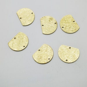Fan Shape Raw Brass Pendants Charms, Fan Earring Connector, Earring Pendant, Earring Finding Jewelry Accessories