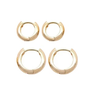 10pcs Gold Hoop Earrings, Gold Huggie Earrings, Small Hoop Earrings, Gold Hoops, Nickel Lead Free
