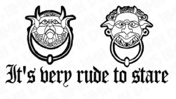 Rude To Stare Labyrinth Svg Jpeg Png Zip Cut File
