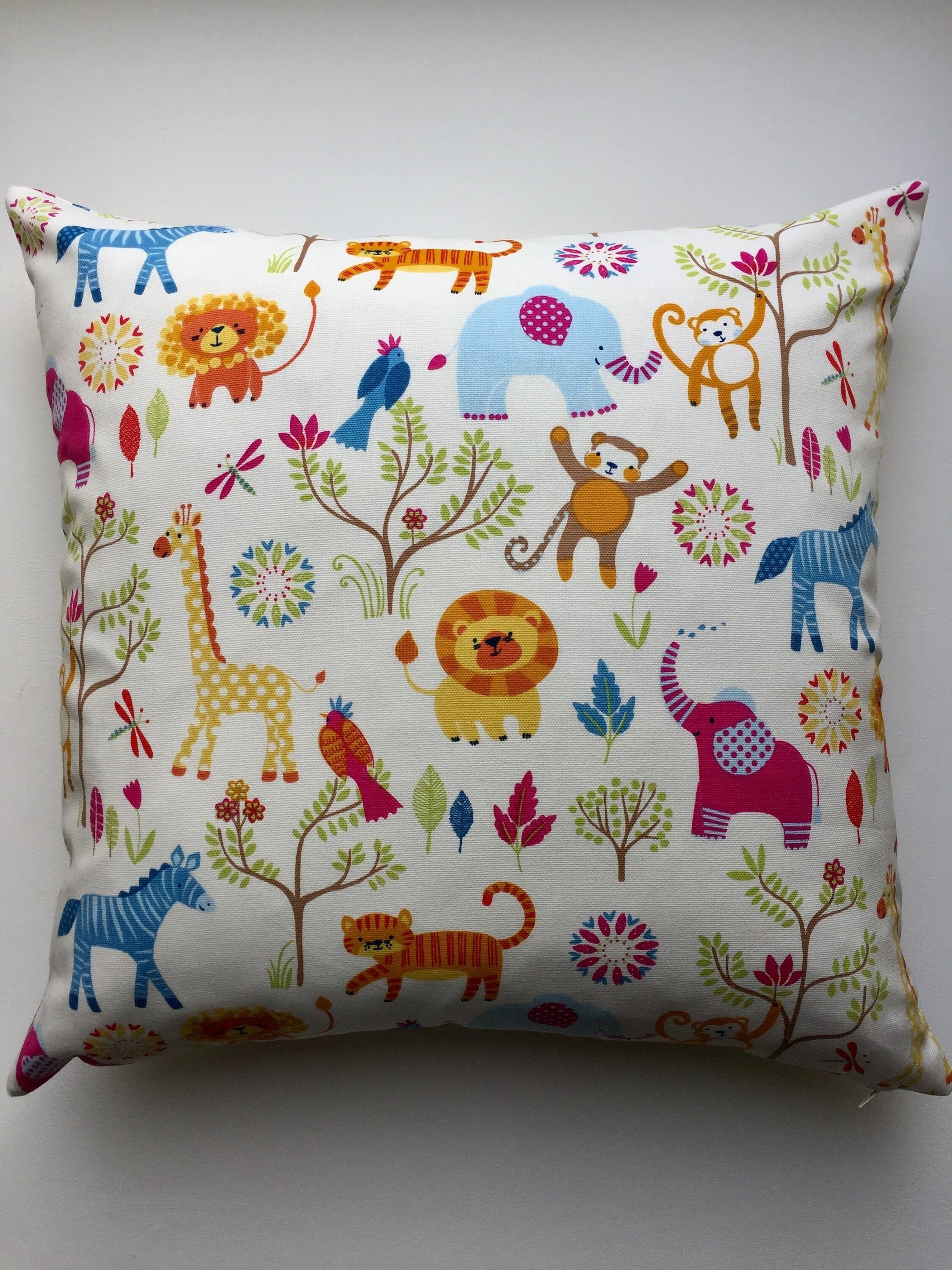 jungle cushions nursery