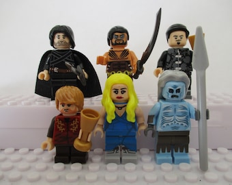 Fantasy Game Of Thrones 6 Mini Figures Drogo,Jon Snow,Tyrion Lannister,White Walker,Daenerys,Petyr Baelish fit Lego