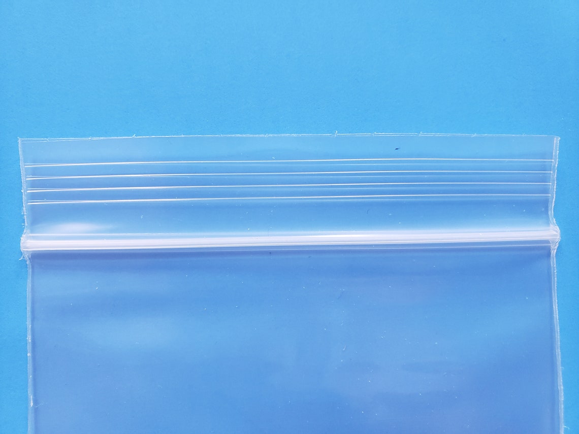 100 Count Heavy Duty Clear Plastic Zip Bags 4mil Thickness Etsy