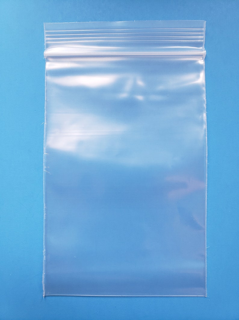 100 Count Heavy Duty Clear Plastic Ziplock Bags 4Mil Etsy