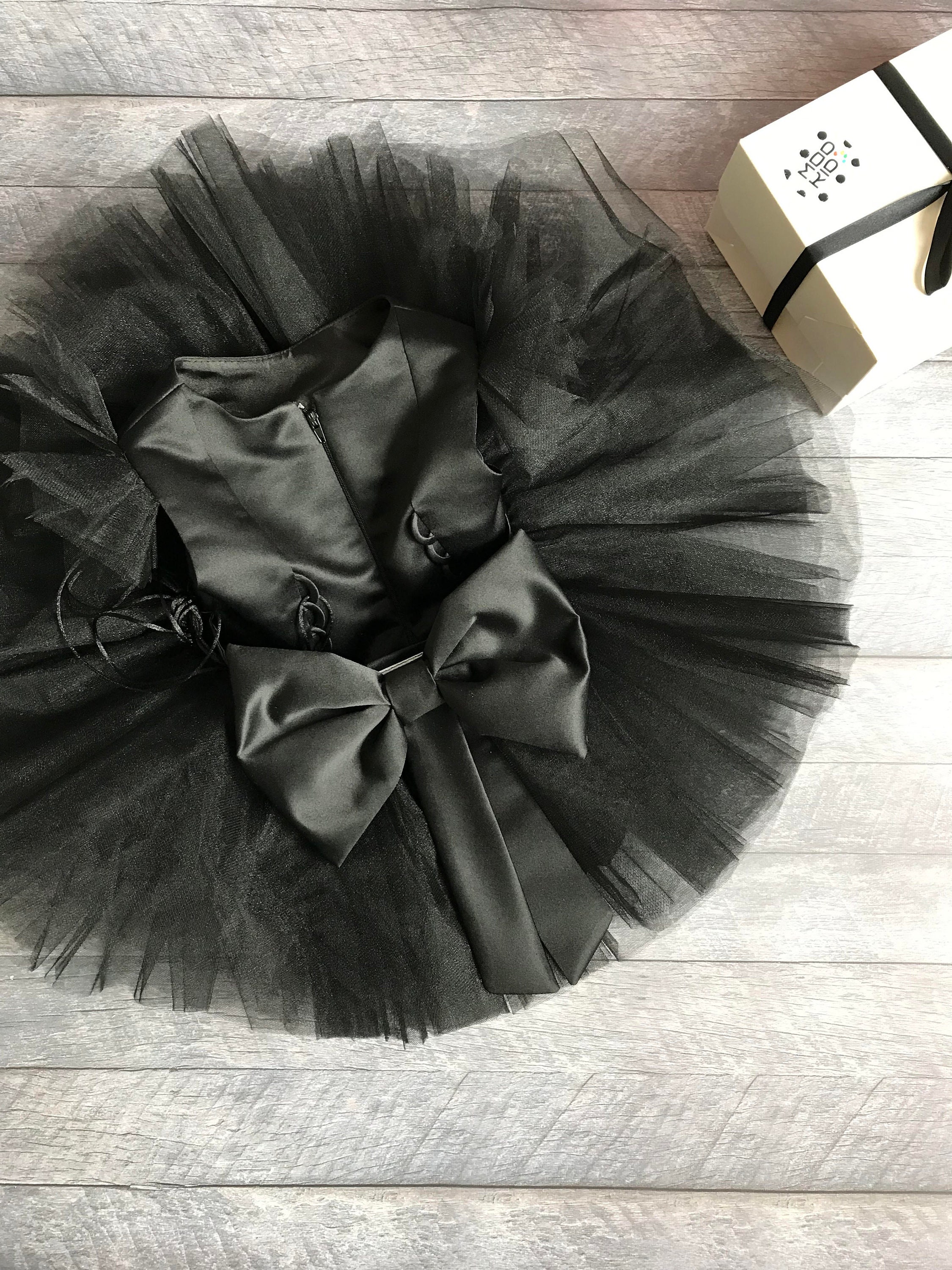 Girl Black Birthday Dress Kids Black Birthday Dress First Etsy