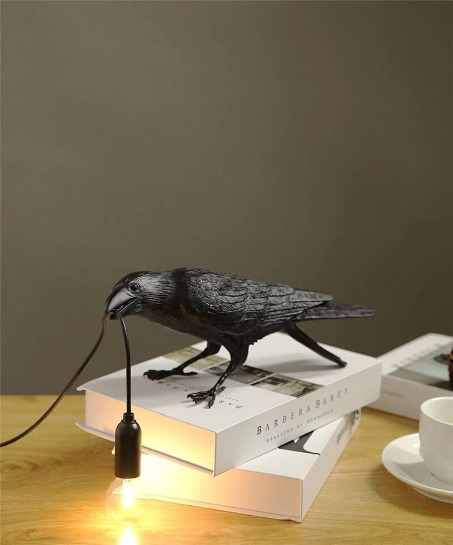 Black Bird Lamp Raven Wall Lamp Seletti Crow Desk Lamp Etsy