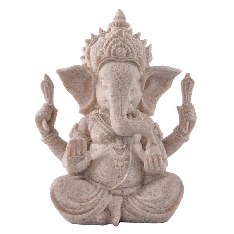 Ganesha Statue Lord Ganesh Sand Stone Figurine Hindu God Etsy