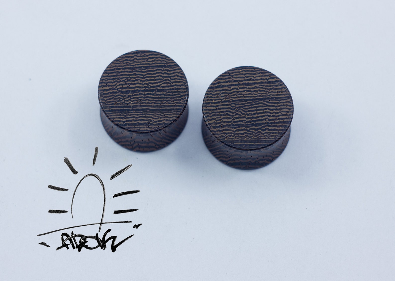 Wenge ear plugs plugs wood wood plugs wooden plugs 00g Etsy