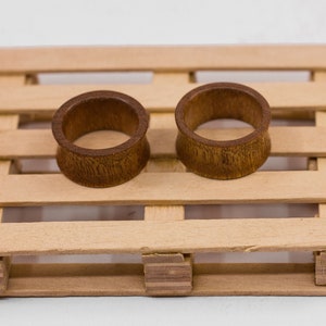 Sapele Holz Ohrtunnels: Braune Double-Flared Gauges