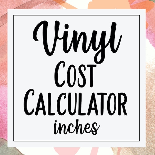 Vinyl Decal Pricing Calculator for Small Businesses Vinyl Etsy