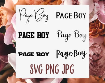 Download Page Boy Svg With Photos Etsy