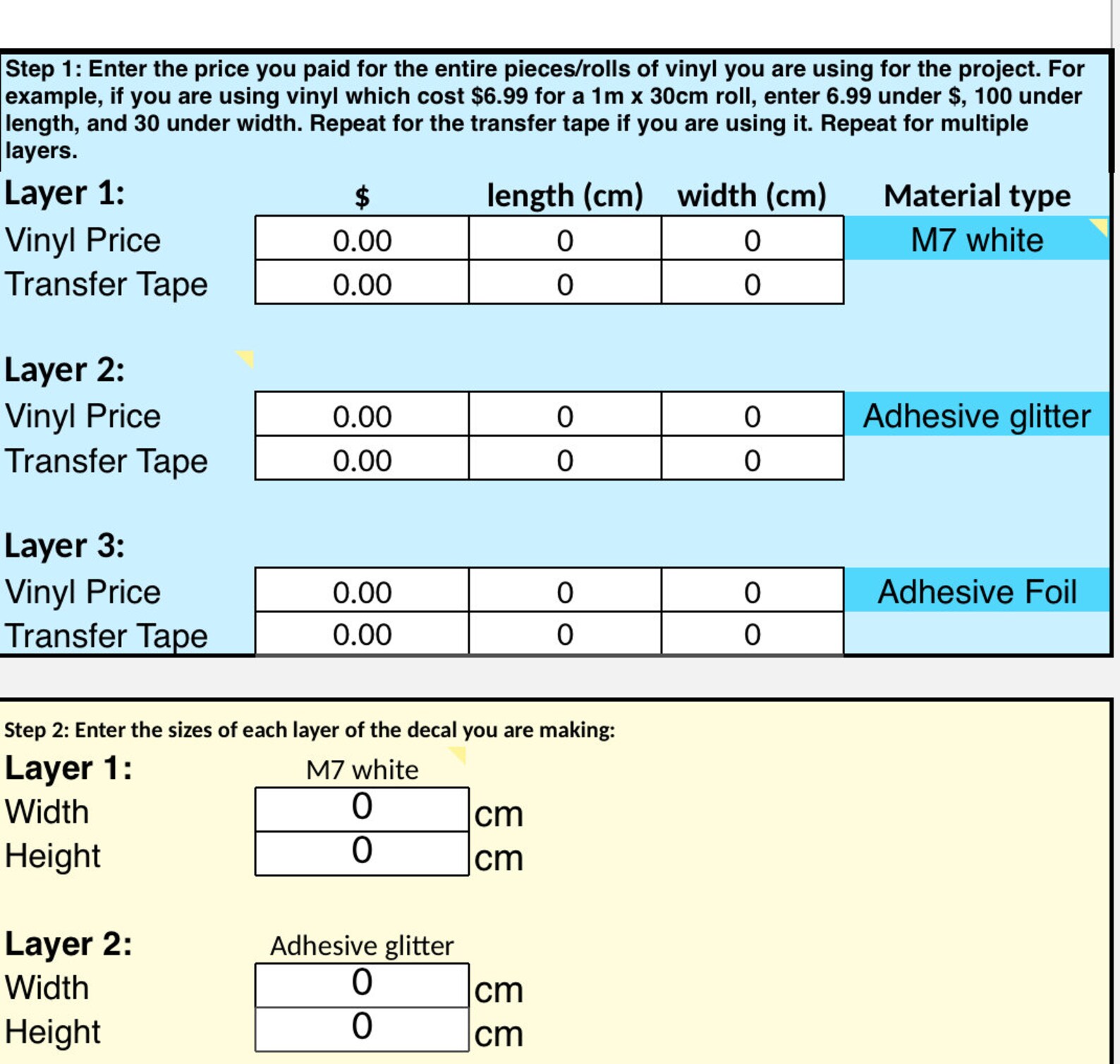 Sticker pricing calculator Bosgas