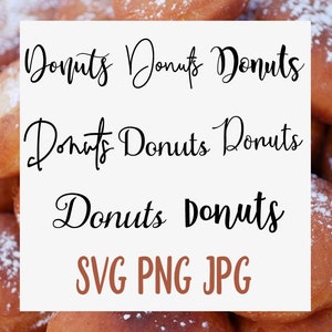Donuts SVG Bundle for wedding Donuts sign for Cricut