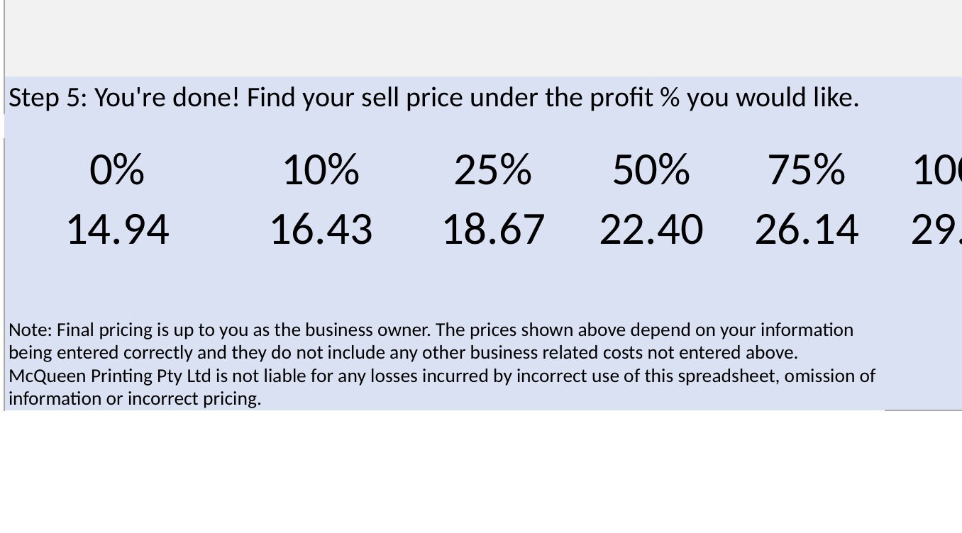 Sublimation Printing Pricing Calculator for Small Businesses Etsy