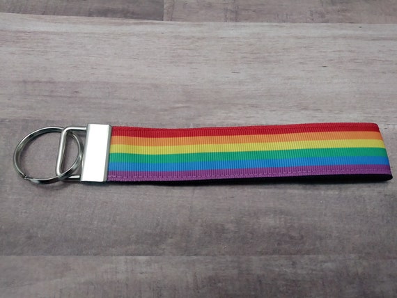 ASEXUAL FLAG GAY PRIDE RAINBOW ASEXUALITY KEYFOB KEYRING KEY FOB GIFT