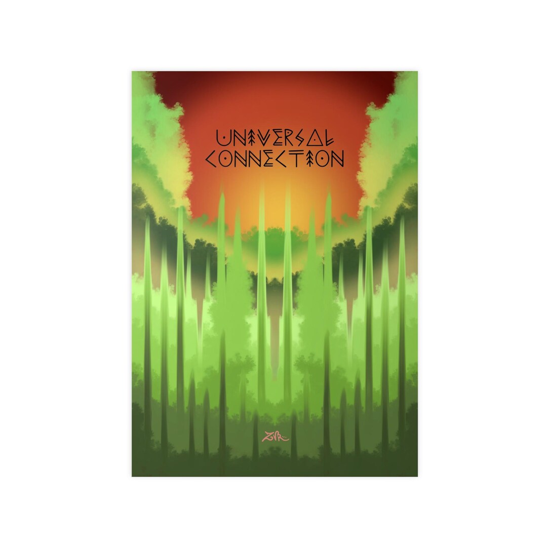 Universal Connection Poster | Photopaper Art Print, Abstract Forest - Etsy