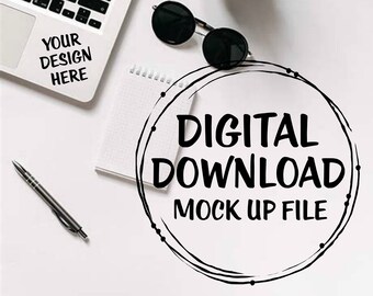 Download Laptop Mock Up ~ Decal Mockup ~ Sticker Mockup ~ Vinyl ...