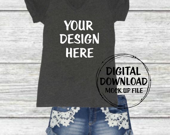 Ladies Vneck Mock Up Ladies Shirt Mockup Ladies Vneck Mock Up Ladies Shirt Mockup