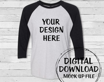 Download Next Level Raglan Mock Up ~ Next Level Mockup ~ Raglan ...