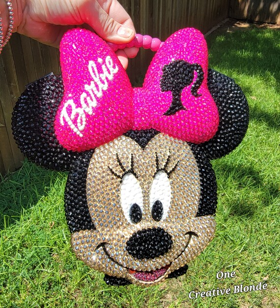 Barbie Purse Barbie Bling Barbie Inspired Barbie Pink Minnie Bling Minnie Bucket Minnie Purse Minnie Crossbody Rhinestone Etsy