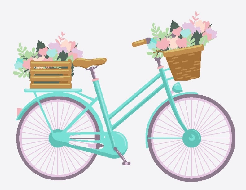 Motif de broderie florale vélo - Etsy France