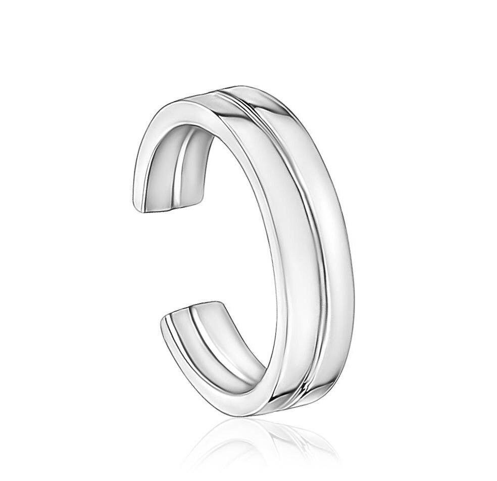 Plain Ear Cuff, 14K Solid Gold Helix Earrings, Minimalistic Gold Cuff