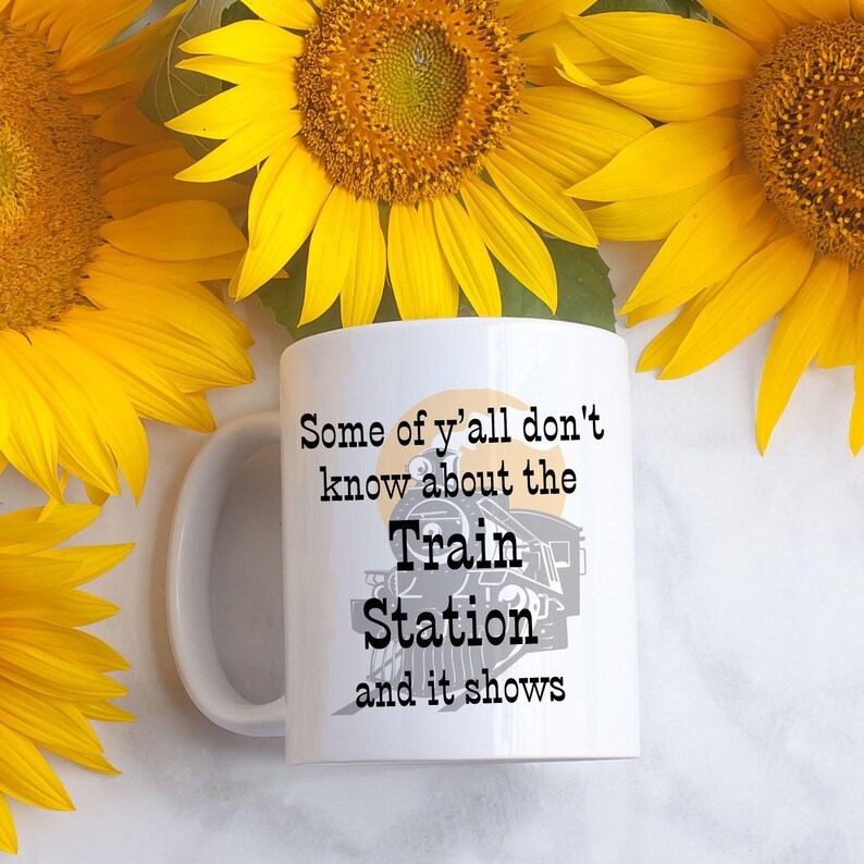 Perfect Fan Gift Yellowstone TV Show Mug Dutton Ranch Design Train Station Theme Western Style Coffee Cup Large Size Option Morning Brew Essential Ceramic Material Microwave Safe Dishwasher Friendly Collectible Memorabilia Item Show