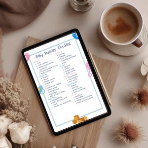 Baby Registry Guide Digital Download Newborn Checklist Printable Pregnancy Planner Essential List Complete Infant Necessity Organizer Expectant Parent Resource New Mom Helper Shopping Guide Nursery Preparation Tool First Time Parent Gift